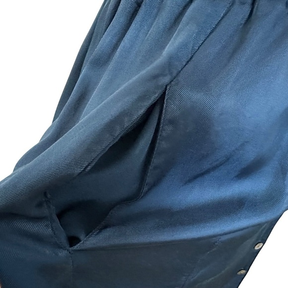 CINQ A SEPT  Womens Joyce Sleeveless Tie Waist Satin Midi Dress Sz 4 Button Up - Picture 8 of 16